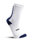 High Top Socks (White and Navy)