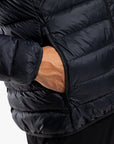 Men's Hooded Puffer Jacket (Black)