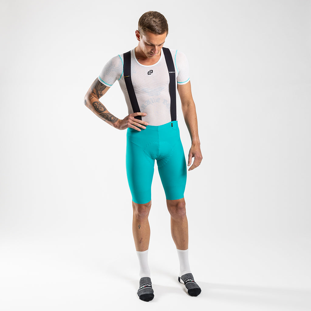 Men&#39;s Apex Elite Bib Shorts (Teal)