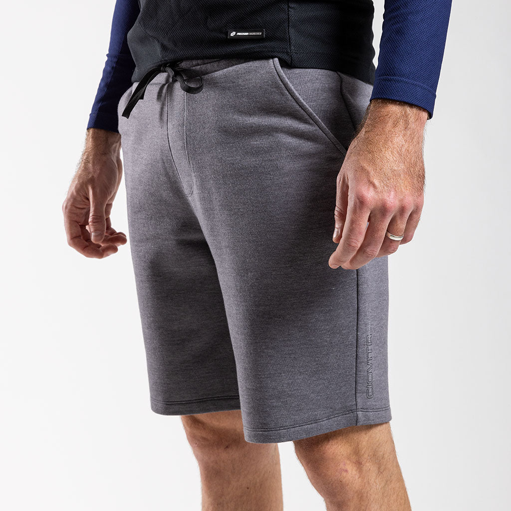 Mens Fleece Shorts (Charcoal Mélange)