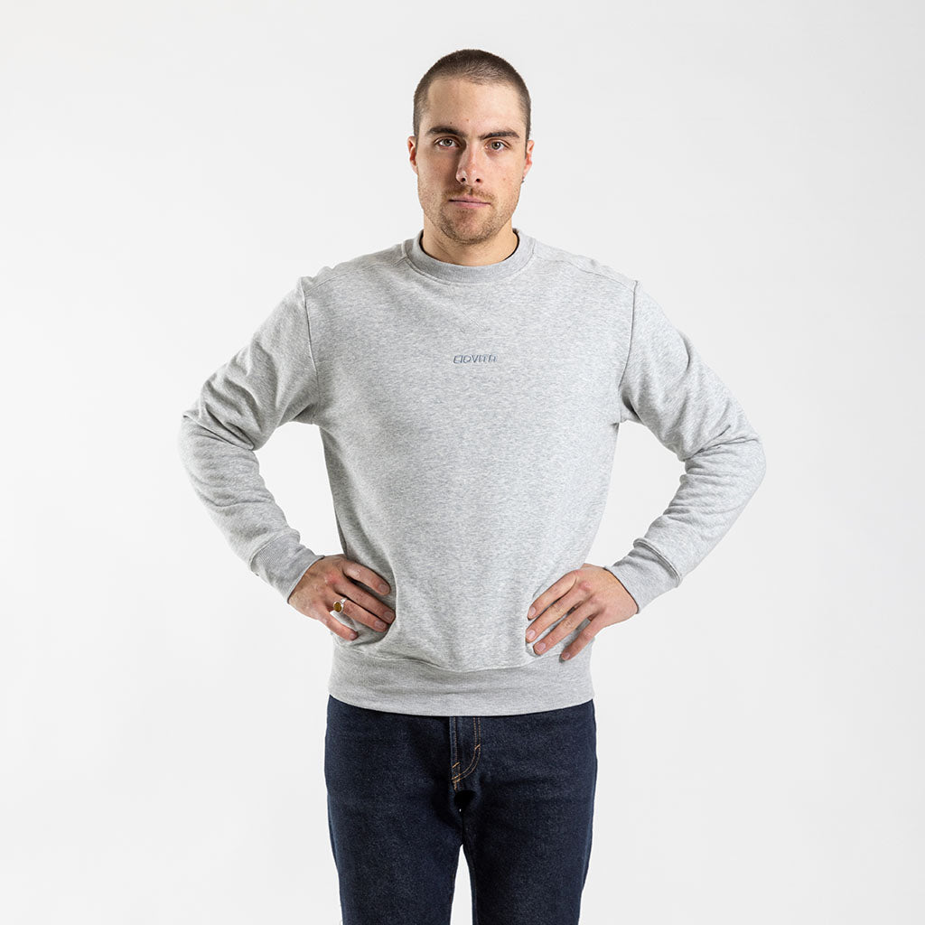 Men&#39;s Crew Neck Sweater (Grey)