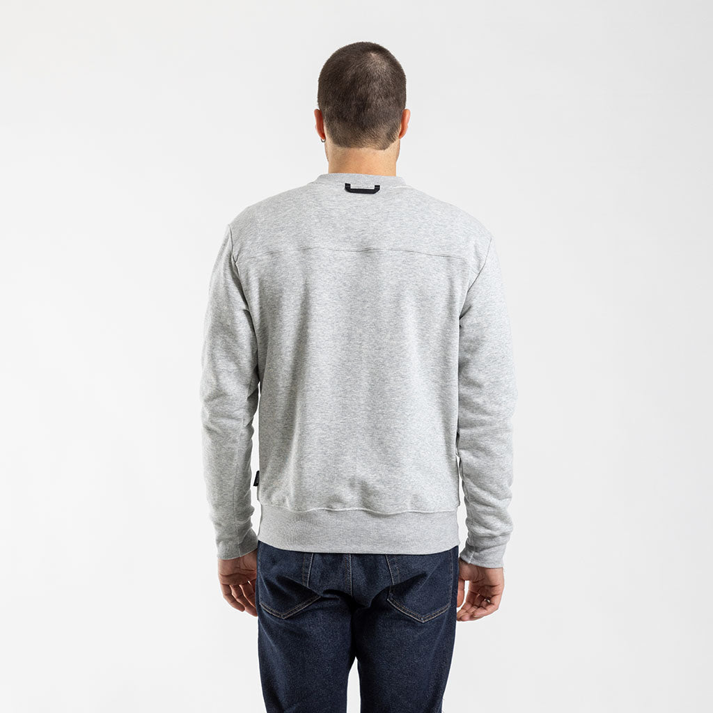 Men&#39;s Crew Neck Sweater (Grey)