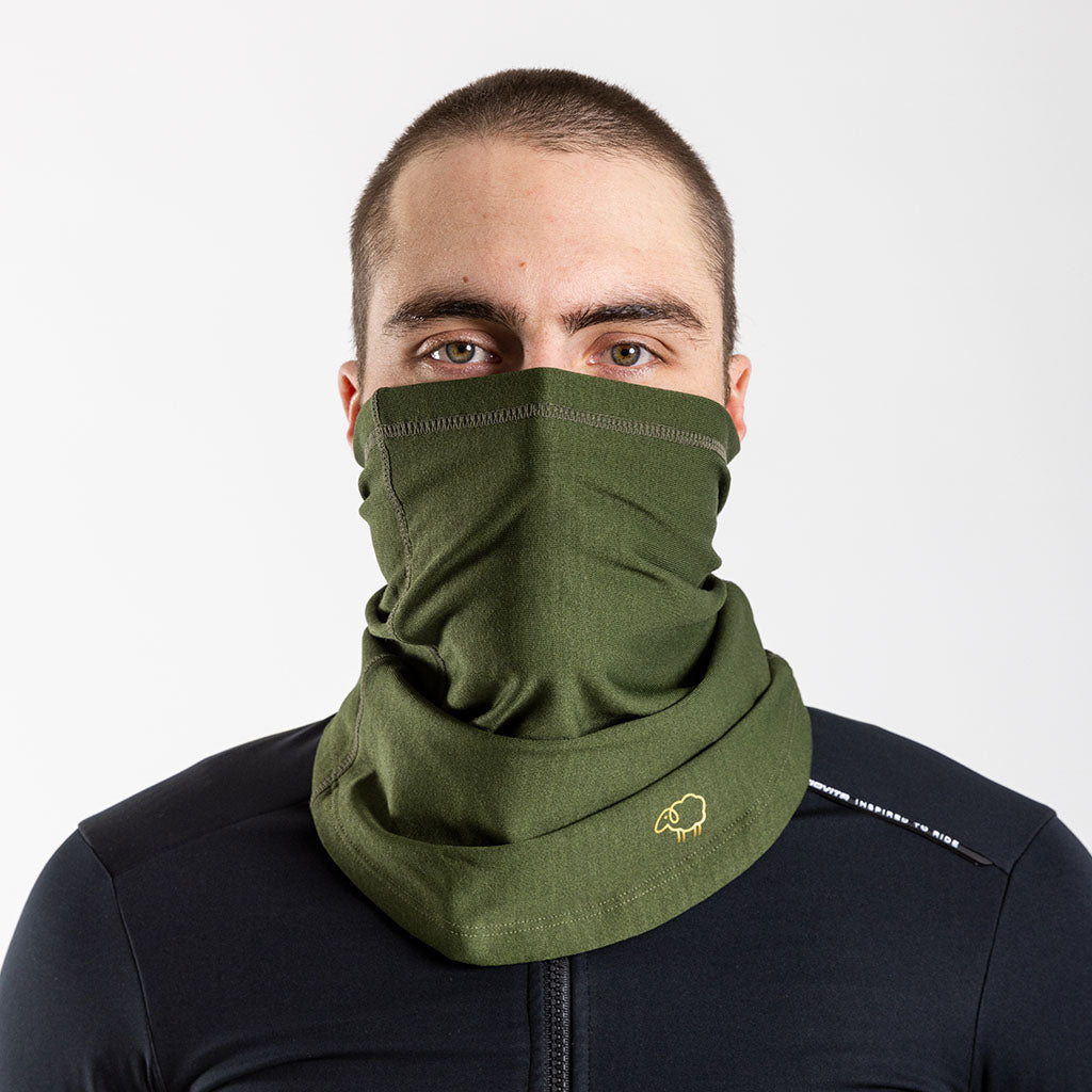 Merino Winter Weight Collar VitaTube (Olive)