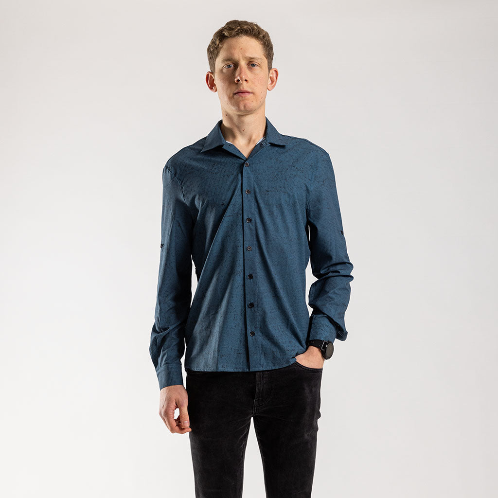 Men&#39;s Long Sleeve Adventure Shirt (Sea Melange)