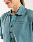 Women's Short Sleeve Adventure Shirt (Turquoise Melange)