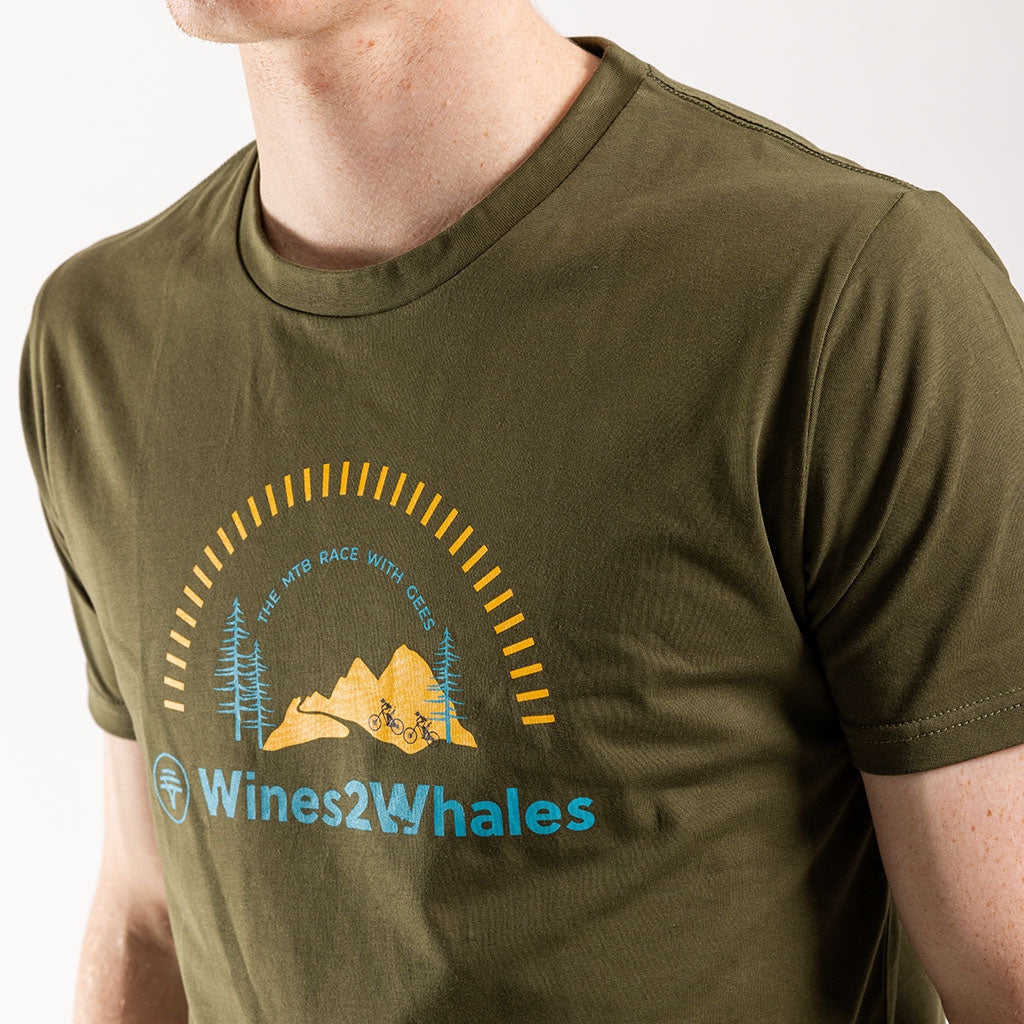 Men&#39;s FNB Wines2Whales 2023 T Shirt (Olive)