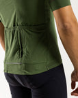 Men's Pecora Merino Cycling Jersey (Olive)