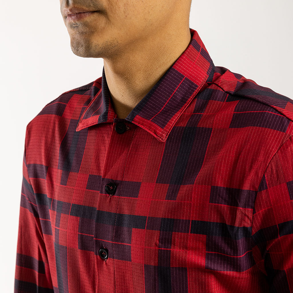 Men&#39;s Long Sleeve Adventure Shirt (Bloodstone)