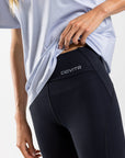 Women's 6 Inch Training Tights (Black)