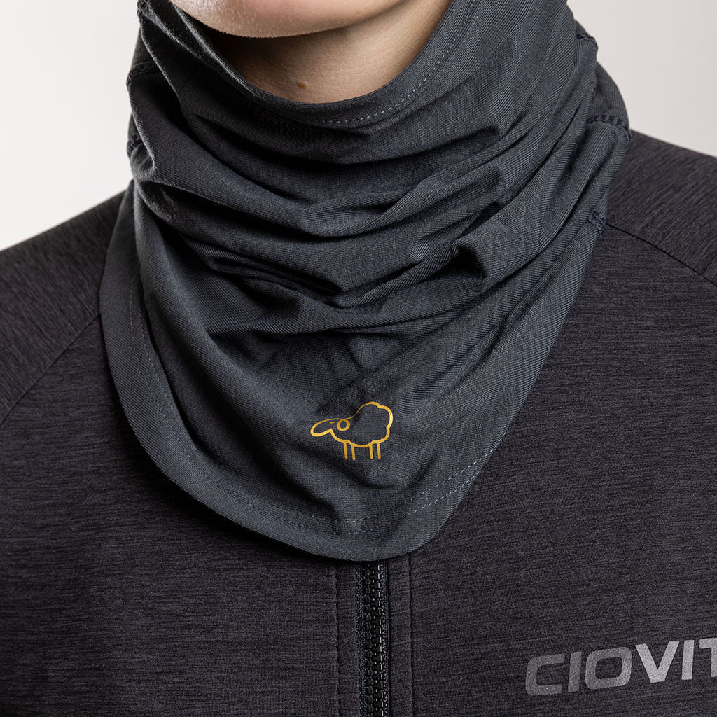 Merino Midweight Collar VitaTube (Charcoal)