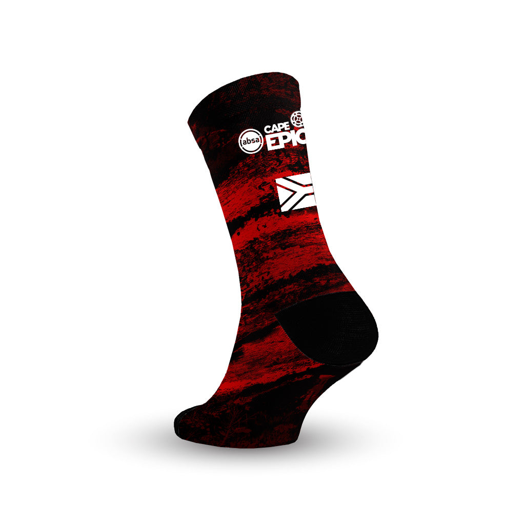 Absa Cape Epic Crew Socks (Red Horizon)