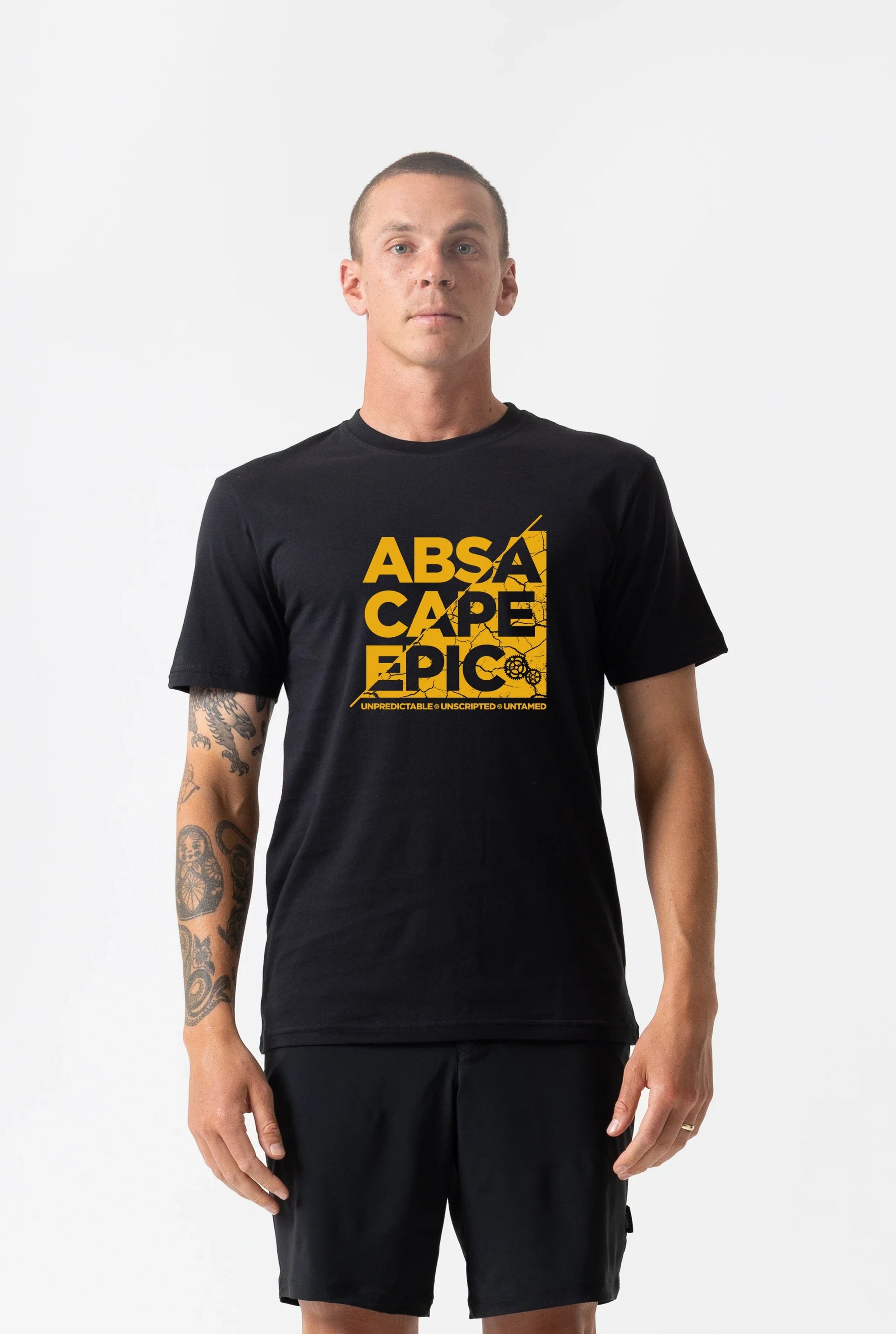 Men's Absa Cape Epic Applique T Shirt (Black)