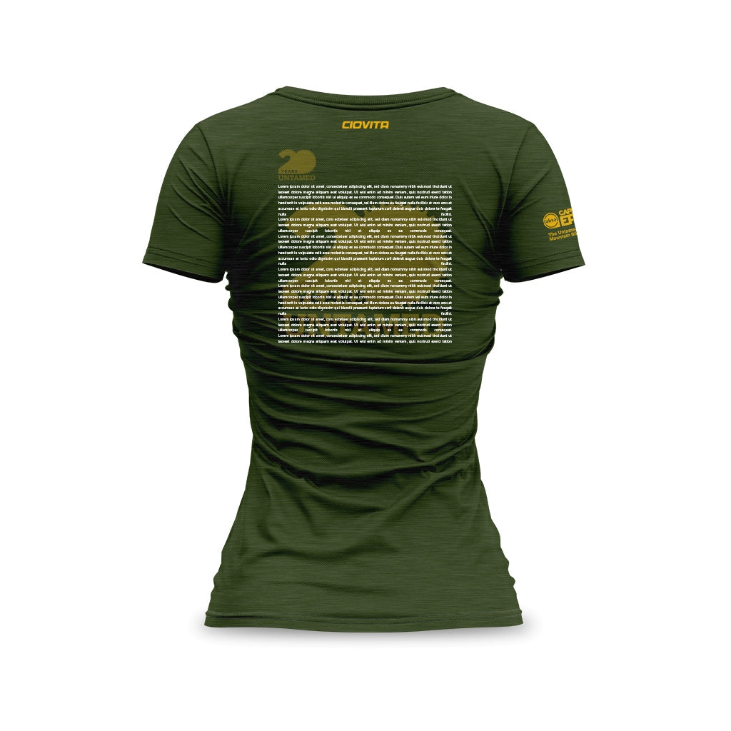 Women&#39;s Absa Cape Epic 2024 Name T Shirt (Olive)