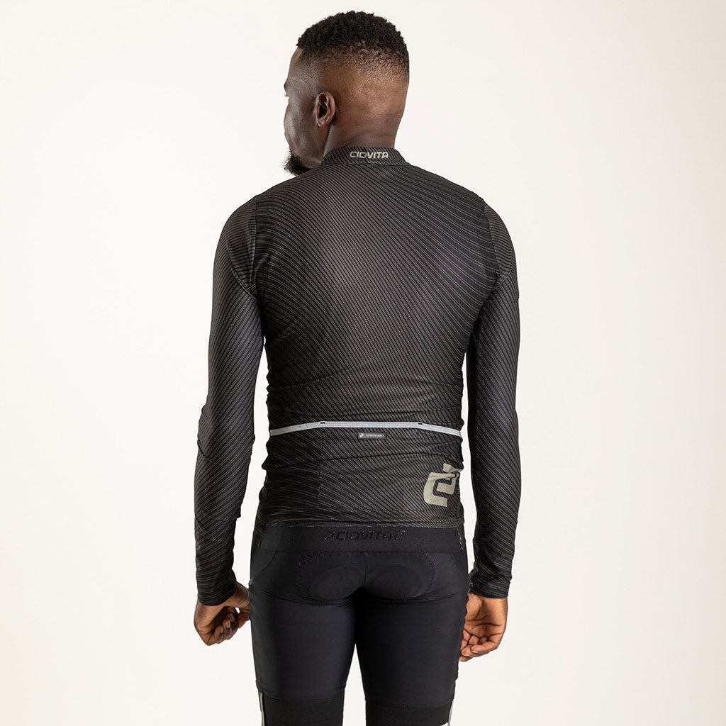 Men&#39;s Motion Long Sleeve Flyweight Jersey (Black)