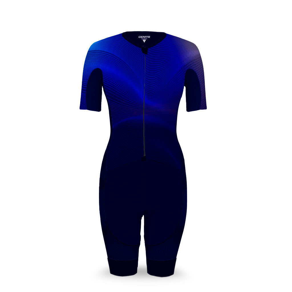 Women&#39;s Blue Motion Tri Suit