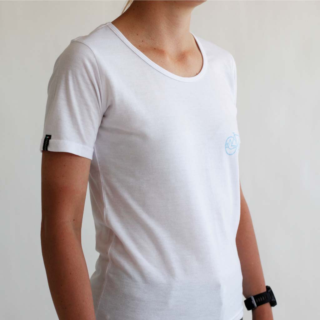 Women&#39;s White Skyline Recycled T Shirt