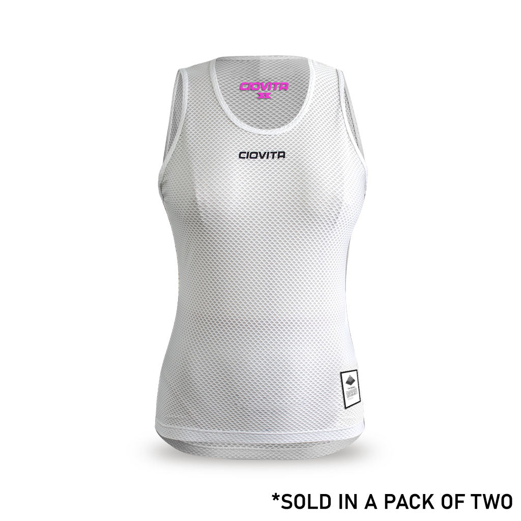 Women&#39;s Strato Undervest (2pk white and grey)