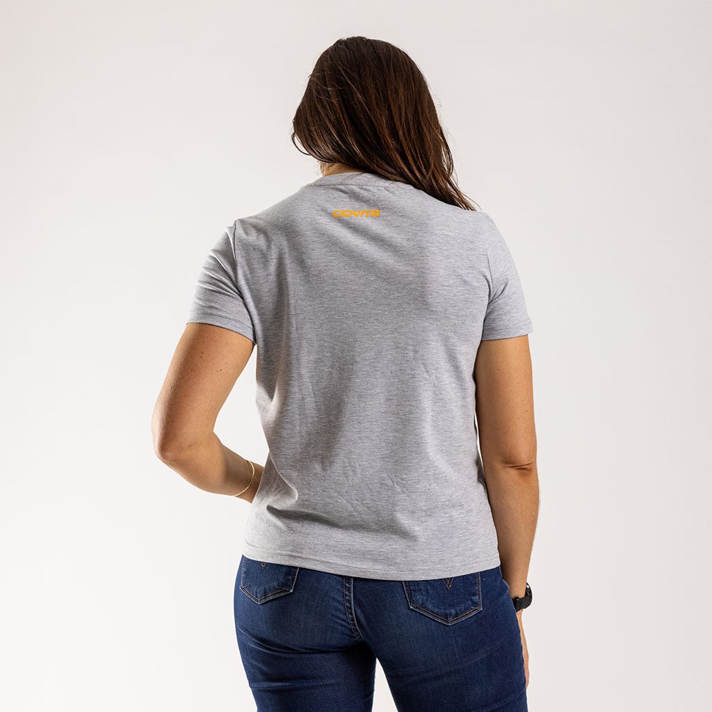 Women&#39;s FNB Wines2Whales T Shirt (Grey Melange) | T Shirt |Ciovita Australia