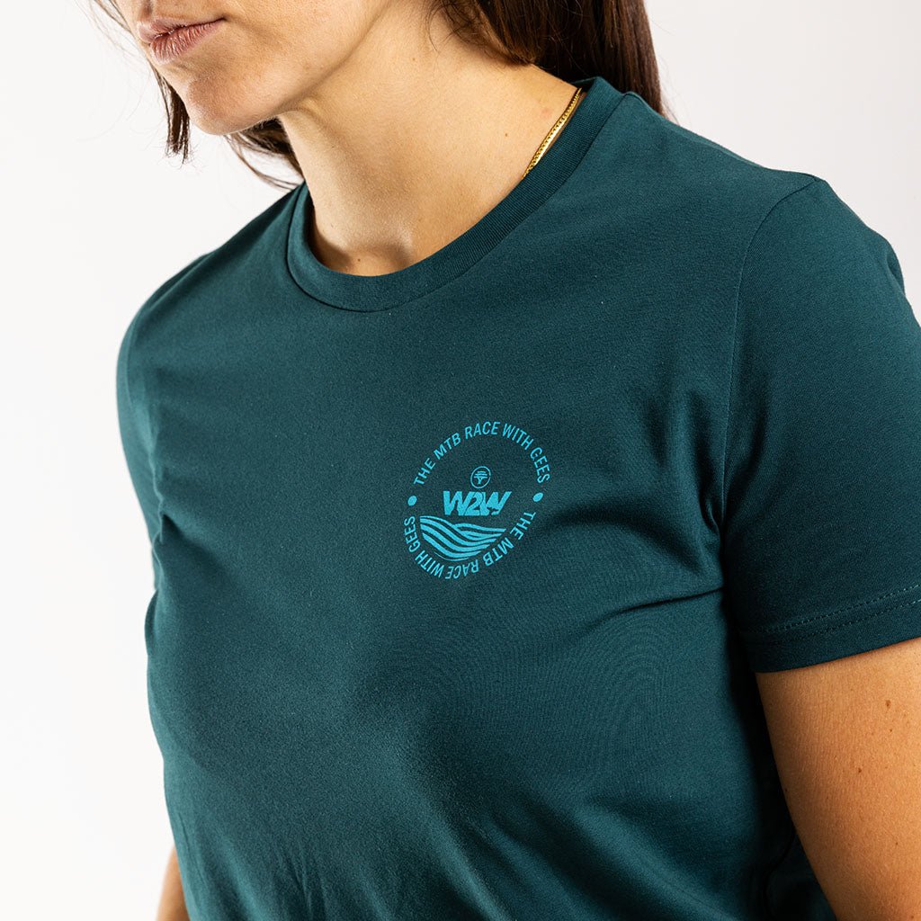 Women&#39;s FNB Wines2Whales T Shirt (Teal) | T Shirt |Ciovita Australia